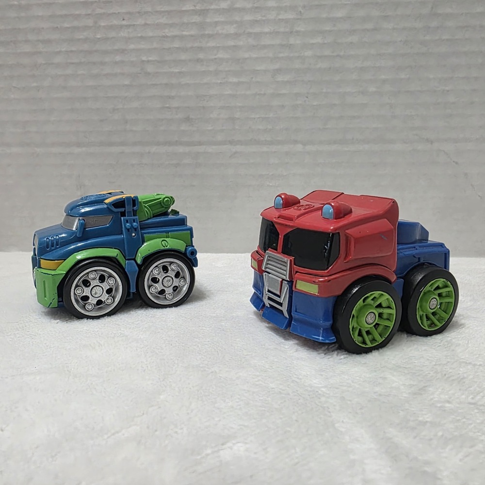 Transformers‎ Rescue Bots Flip Racers Optimus Prime & Hoist The Tow Bot Hasbro